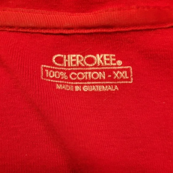 Women's Red V-Neck Long Sleeved Top XXL - Picture 3 of 6